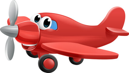Airplane Cartoon Character