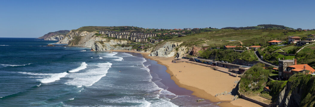 Coastal view near Barrika in the Basque Country (Spain)