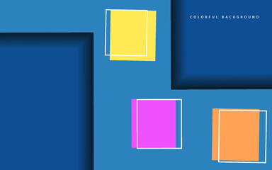 Abstract square colorful background