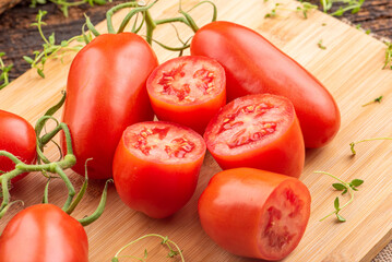 tomate, alimento, legume, fresco, vermelho, madura, saudável, orgânico, fruta, frescor, salada, isolado, ingrediente, vegetariano, verde, cru, corte, suculenta, dieta, natureza, natural, branco, culin