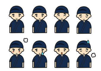 居酒屋男性店員表情セット