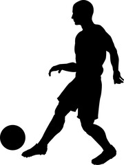 Soccer Football Player Silhouette