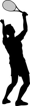 Tennis Silhouette Sport Player Man