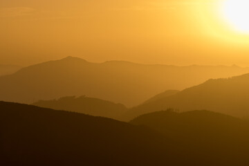 Views of Kalamua mountain and surrounding area in the Basque Country (Spain)
