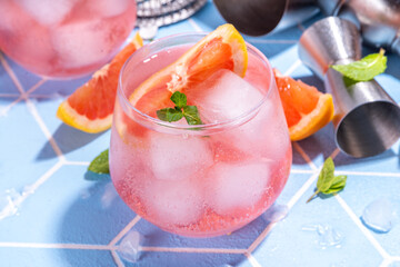 Pink grapefruit lemonade