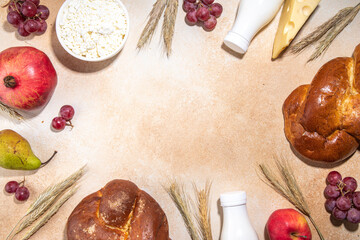 Happy Shavuot greeting card background