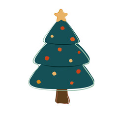 Christmas tree vector