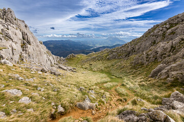 Views of Udalaitz mountain and surrounding area in the Basque Country (Spain)