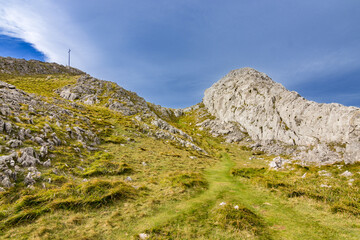 Views of Udalaitz mountain and surrounding area in the Basque Country (Spain)