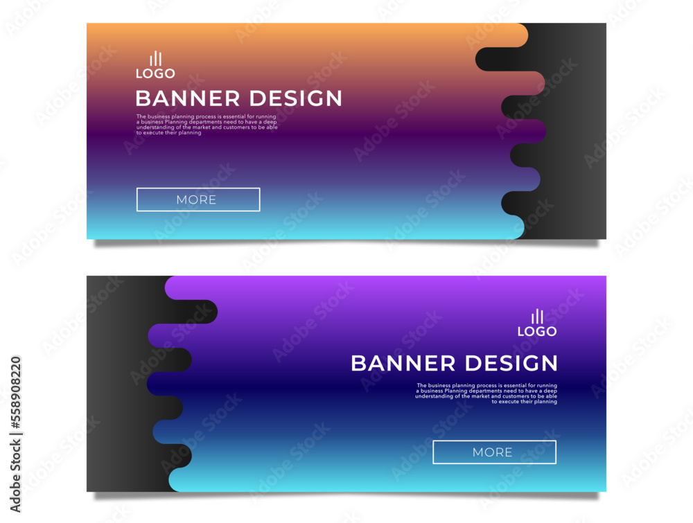 Poster abstract web banner design background or header template stock vector