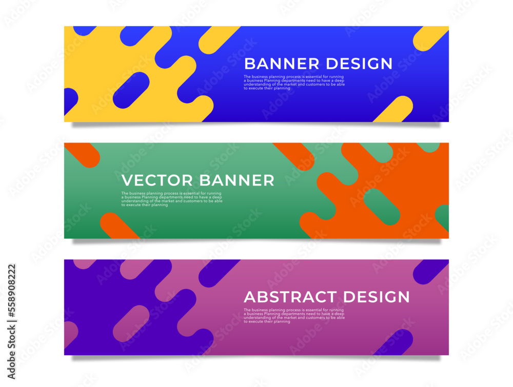 Poster abstract web banner design background or header template stock vector