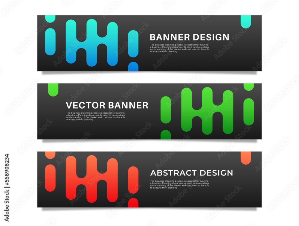 Poster abstract web banner design background or header template stock vector