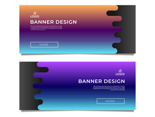Abstract Web banner design background or header template stock vector