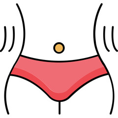 Body fitness Vector Icon

