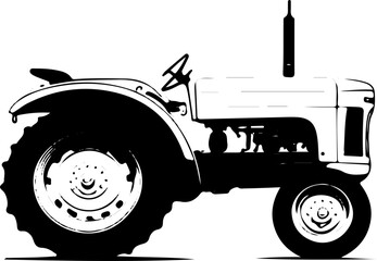 Traktor, Massey - Fergusen, oldtimer, landwirt, silhouette, bauer, landmascheine, traktortreffen, seitenansicht, bulldog, retro, bedienungsanleitung, tradition, 50er, eifel, feld, bulldogfreunde,  © Evamaria