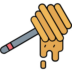 Honey wand Vector Icon

