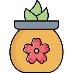 Herbal jar Vector Icon

