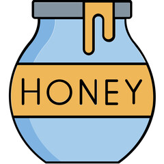 Naklejka premium Honey drip Vector Icon