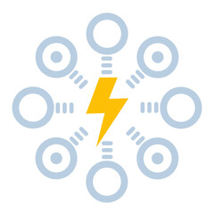 electric power distribution icon