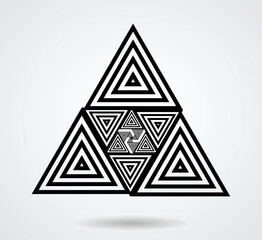 Vector Hipster Triangle Background . Pattern . Abstract modern Geometrical Design Template .