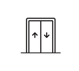 Elevator icon Lift symbols vector for app web banner logo icon button - Vector