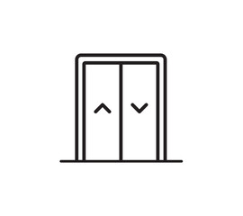 Elevator icon Lift symbols vector for app web banner logo icon button - Vector