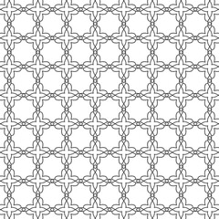 Geometric set of seamless gray and white patterns. Simple vector graphics