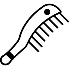 Comb Vector Icon

