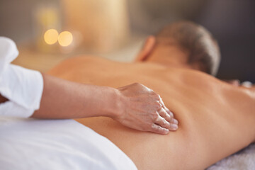Hand, luxury massage and zen spa wellness for beauty sknicare, body care and stress relief or...