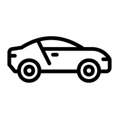 sedan line icon