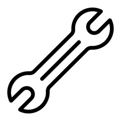 wrench line icon