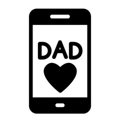 smartphone glyph icon