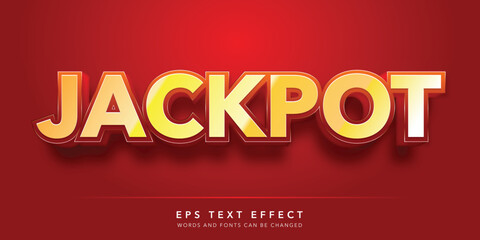 jackpot editable text effect