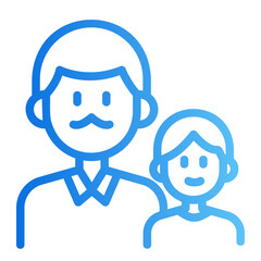 father gradient icon