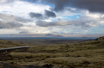 Country and lake Thingvallavatn, Iceland