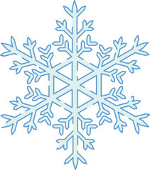 Fototapeta na wymiar Snowflake icon. Christmas or winter design. isolated material. Crystal of snow.