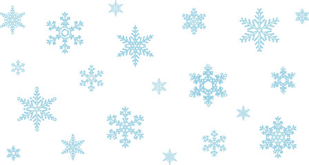 Snowflake icon set. Christmas or winter design. isolated material. Crystal of snow.