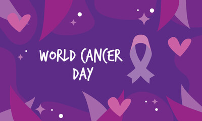 World Cancer Day Background Illustration