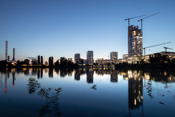 Fototapeta premium skyscraper construction in central europe