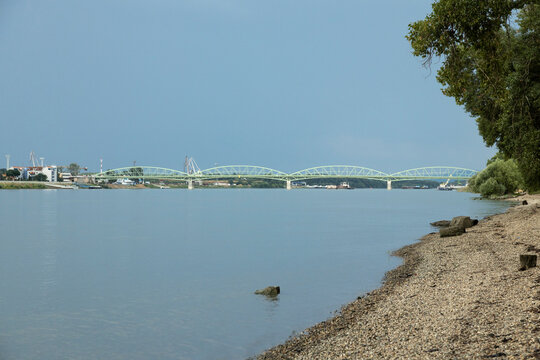 railway bridge on Danube river