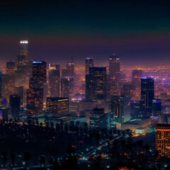 Fototapeta na wymiar Beautiful futuristic city of the future, high technology city. High quality illustration