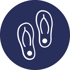 flip flop Vector Icon

