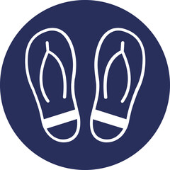 flip flop Vector Icon

