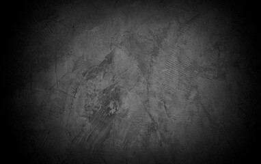 Old wall texture cement dark black gray background abstract grey color design are light with white gradient background.