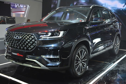 Chery tiggo 8 pro suv at Manila International Auto Show in Pasay, Philippines