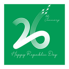 Fototapeta premium Happy Republic Day Post Design 4