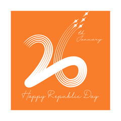 Obraz premium Happy Republic Day Post Design 3