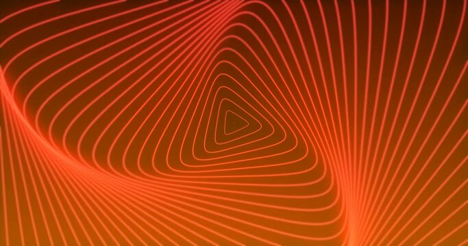 abstract background animation of red gradation triangle line waves
