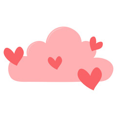 red cloud with love