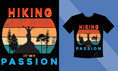 Hunting HIKING T-shirt Design 2023